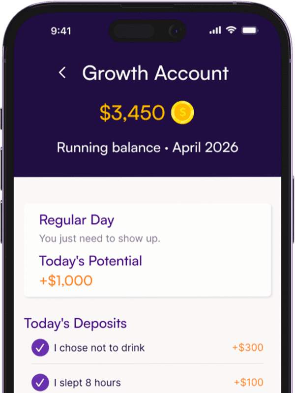 Alcohol Reboot Growth Account screen